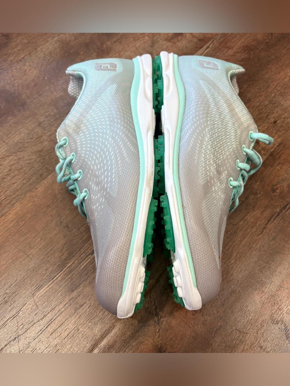 FootJoy Women’s Golf Shoes Size 9 M Gray Mint Aqua Spikeless 98013 - Picture 7 of 9